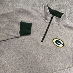 '47 Brand Green Bay Packers Sweater‎ Mens XL Grey Fleece Pullover NFL Football